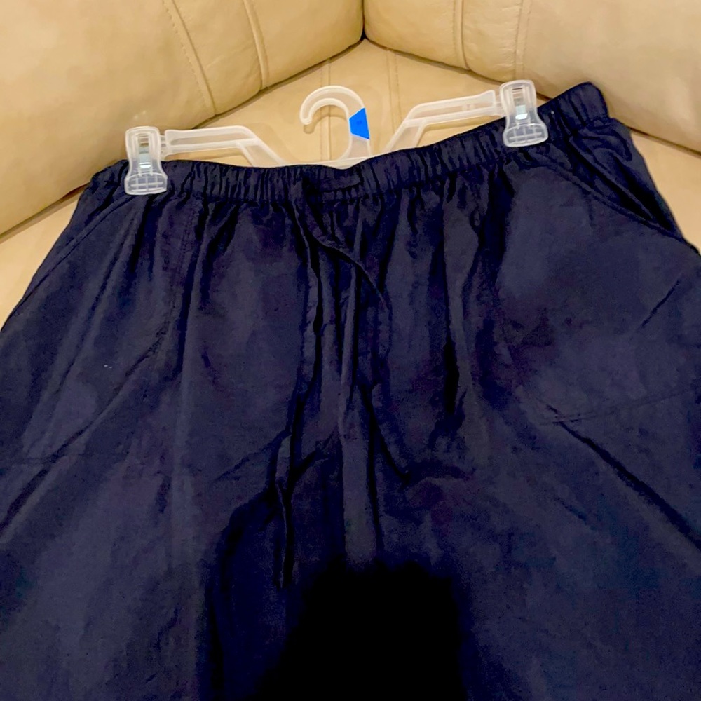 Black swim shorts